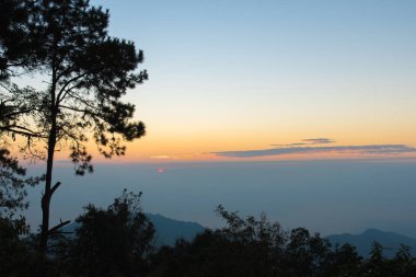 Sabah güneş doğuyor.,