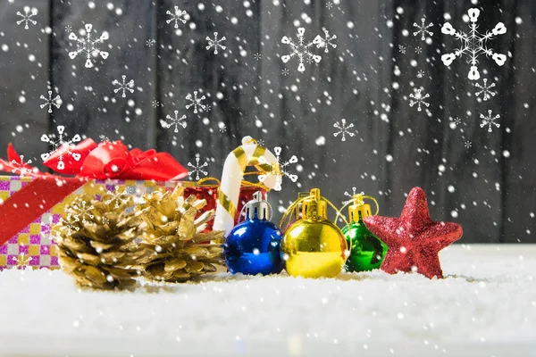 Karácsonyi díszek háttér — Stock Fotó