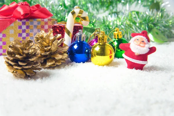 Jul dekorationer bakgrund — Stockfoto