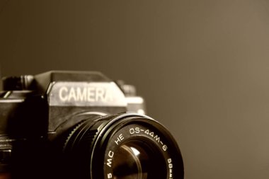 Vintage fotoğraf makinesi, klasik fotoğraf makinesi