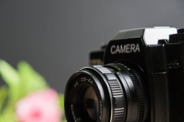 Vintage fotoğraf makinesi, klasik fotoğraf makinesi