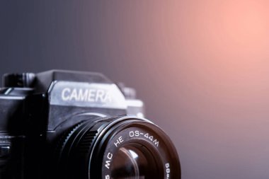 Vintage fotoğraf makinesi, klasik fotoğraf makinesi