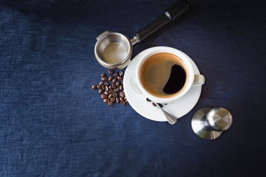 Kahve fincanı ve ekipman fasulye kahve için