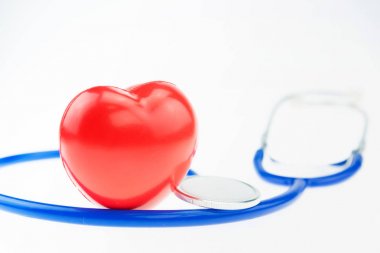 .izole. Mavi stetoskop