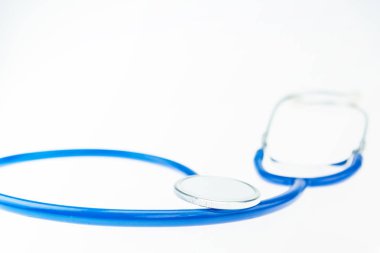.izole. Mavi stetoskop