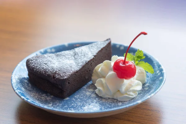 Bolo de chocolate sem farinha — Fotografia de Stock