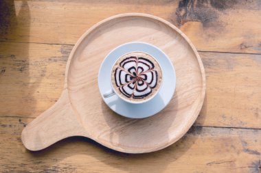 kahve fincanı kafeterya Salonu, kafede masada kahve tablo.