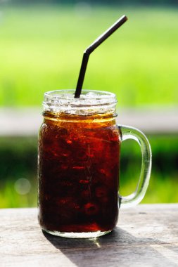  buzlu kahve ahşap tablo