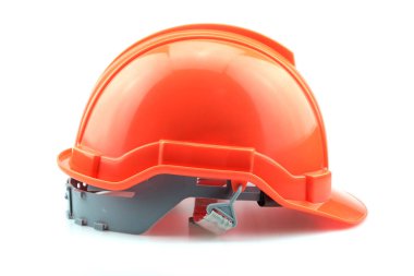 Turuncu kask oluşturucu için izole 