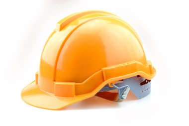 Sarı kask oluşturucu için izole 