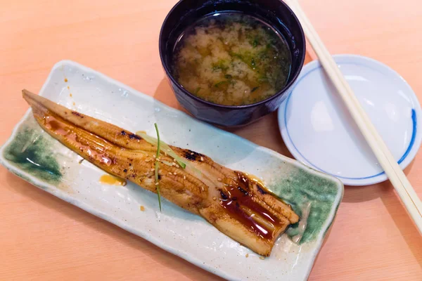 Japanse paling geroosterd met soja sauzen — Stockfoto