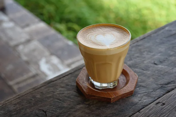 Late art coffee — Stock Photo, Image