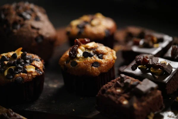 Pasticceria e panetteria, dolci, torte e biscotti — Foto Stock