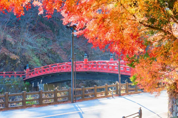 Шинкьо Брідж Восени Нікко Точігі Японія — стокове фото