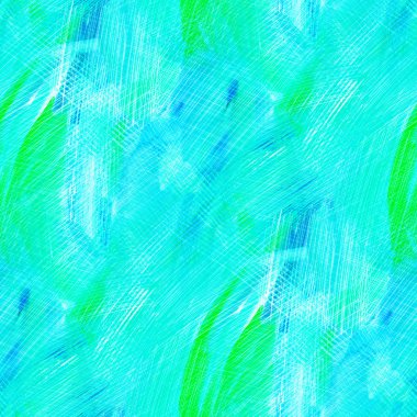 Mavi akrilik boya ile desen