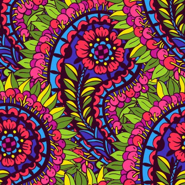 Çok renkli baskı ile Seamless Modeli