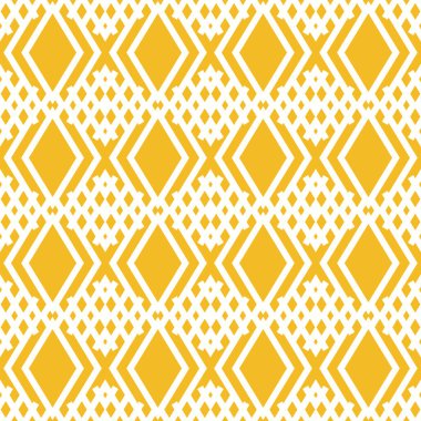 Sarı ve beyaz geometrik desen