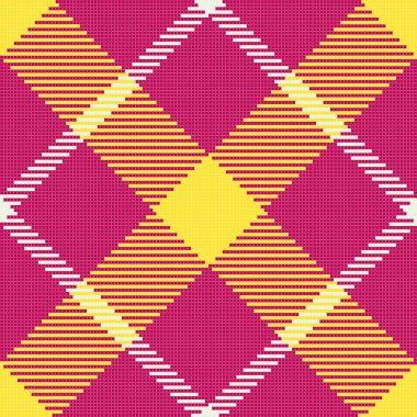 çapraz ekose kumaş doku