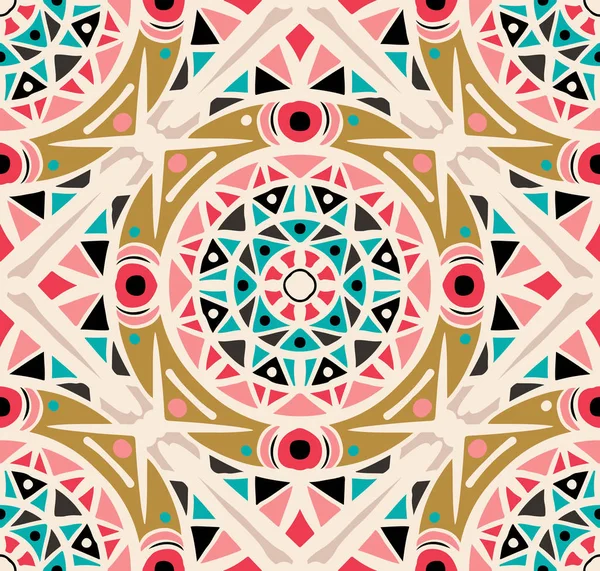 Multicolor geometrische sieraad — Stockvector