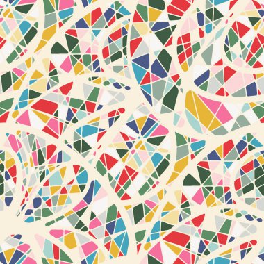  desen çizim parlak mozaik ile