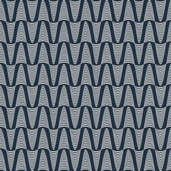 Modèle sans couture avec des lignes ondulées — Image vectorielle