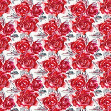 Güllerle kusursuz desen