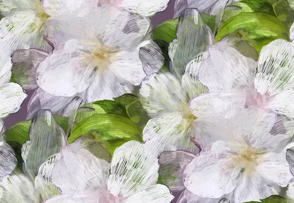 Flores de padrão de maçã — Fotografia de Stock