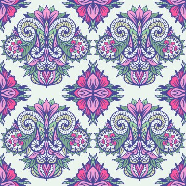 çiçek süsleme ile desen 