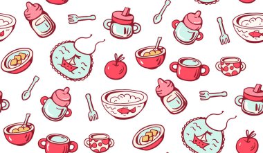 Bebekler desen için gıda 