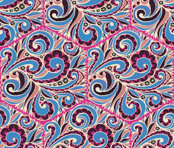 Naadloze patroon met multicolor Paisley — Stockvector