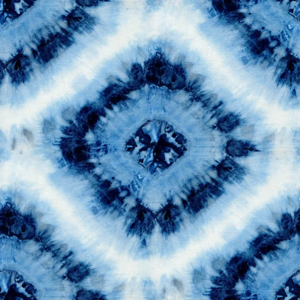 Sömlös tie-dye mönster av indigo färg — Stockfoto