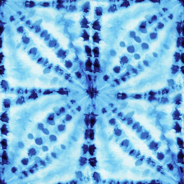 Seamless tie-dye pattern of indigo color — Stock Photo, Image