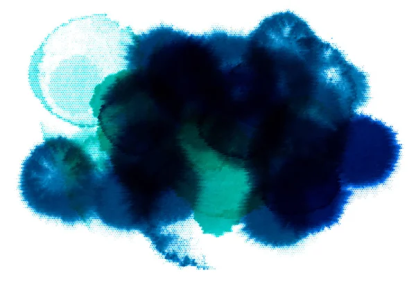 Tache d'aquarelle bleu foncé — Image vectorielle