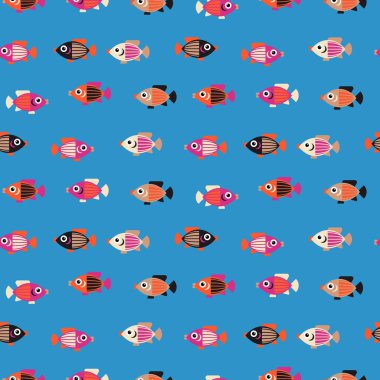 balıklar seamless modeli