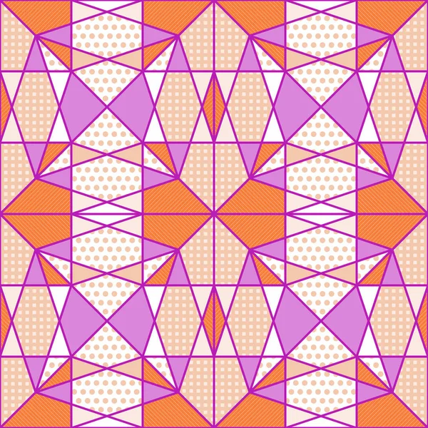 Patroon in stijl patchwork — Stockvector
