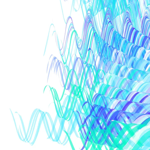 Fond bleu ondulé — Image vectorielle