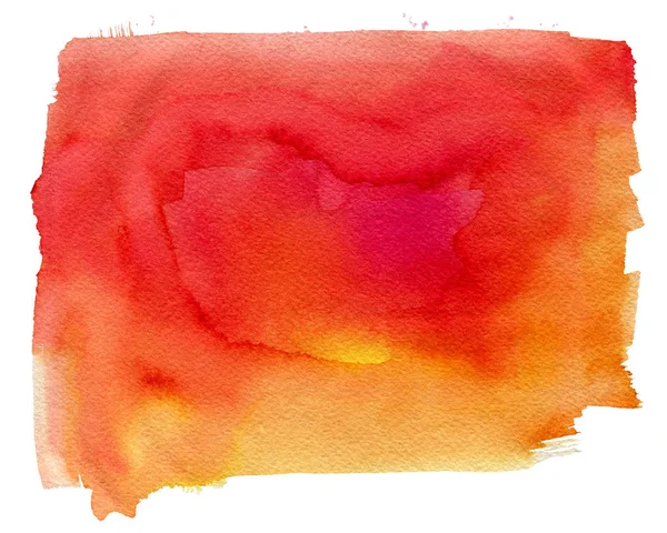 Czerwona plama akwarela — Zdjęcie stockowe