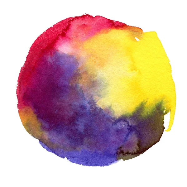 Bright watercolor spot — Stock Photo, Image