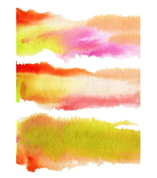 Three  watercolor  spots — Stock Photo, Image
