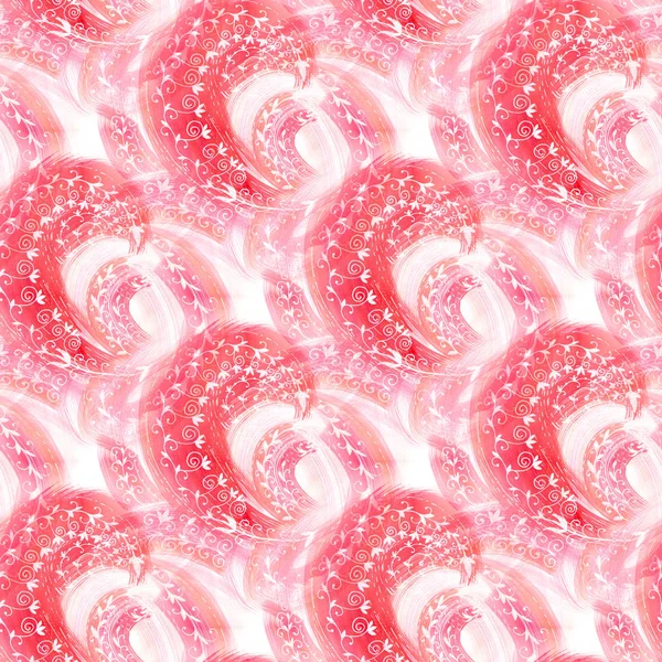 Seamless mönster med rosa virvlar — Stockfoto