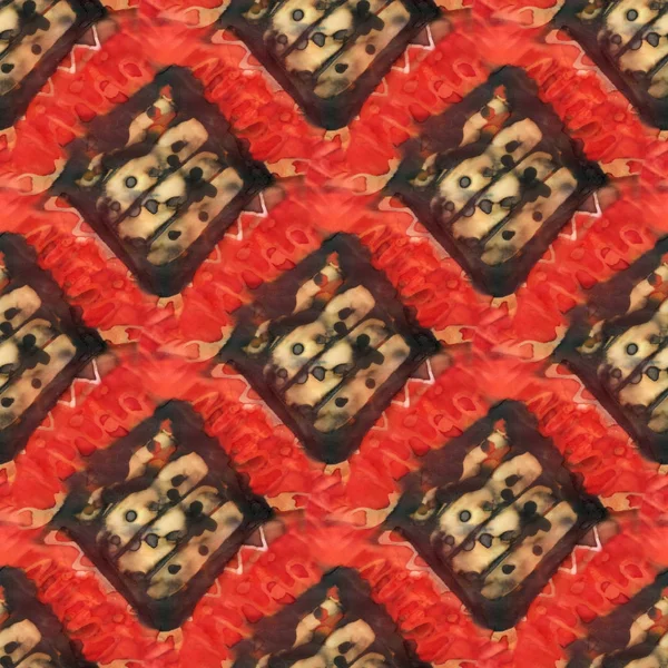 Rotes Batikmuster — Stockfoto