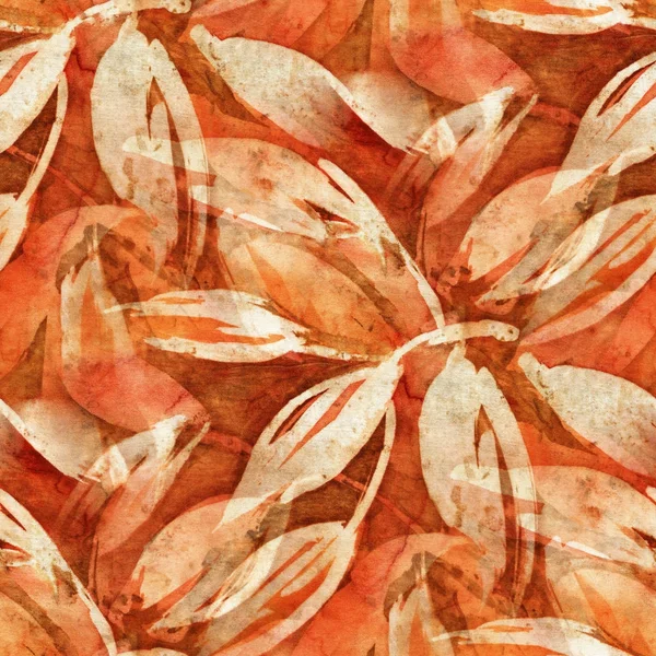 Batik pattern with leaves — Zdjęcie stockowe
