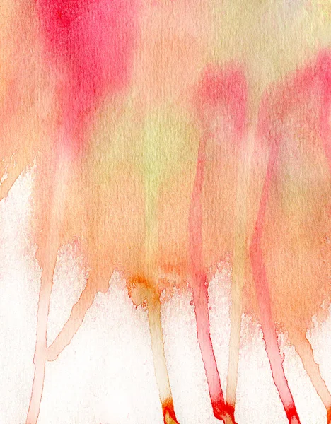 Red and orange  watercolor background — Stock Photo, Image
