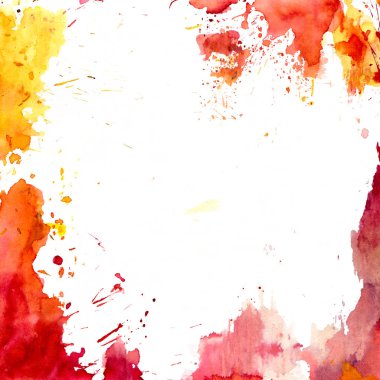 turuncu ve sarı suluboya arka plan 