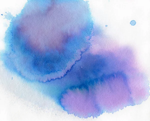 Синий Фиолетовый Акварельный Фон Ручная Иллюстрация — стоковое фото