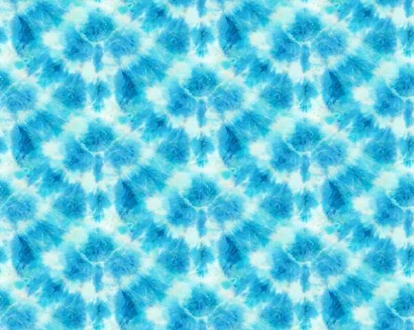 Płynny Wzór Barwnika Kolorze Niebieskim Białym Jedwabiu Ręcznie Malowane Tkaniny — Zdjęcie stockowe