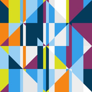 Seamless modeli patchwork tarzı. Resimde çizilmiş. Vektör.