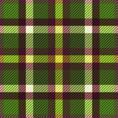 Tartan kumaş dokusu. Kusursuz desen. Vektör illüstrasyonu. 