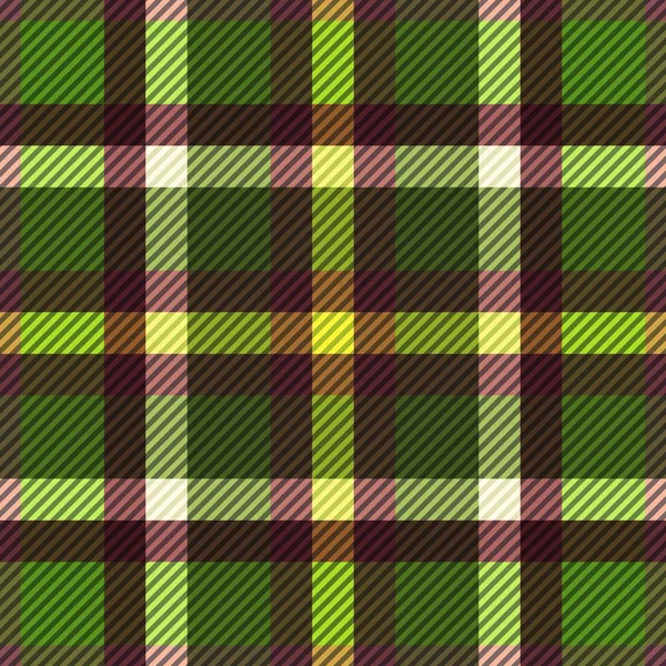 Tartan Stof Textuur Naadloos Patroon Vectorillustratie — Stockvector