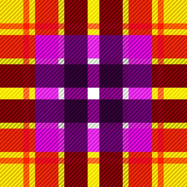 Tartan Tyg Struktur Sömlöst Mönster Vektorillustration — Stock vektor